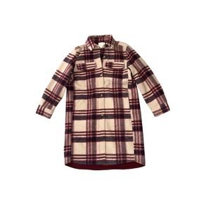 H&M Plaid "long shacket"